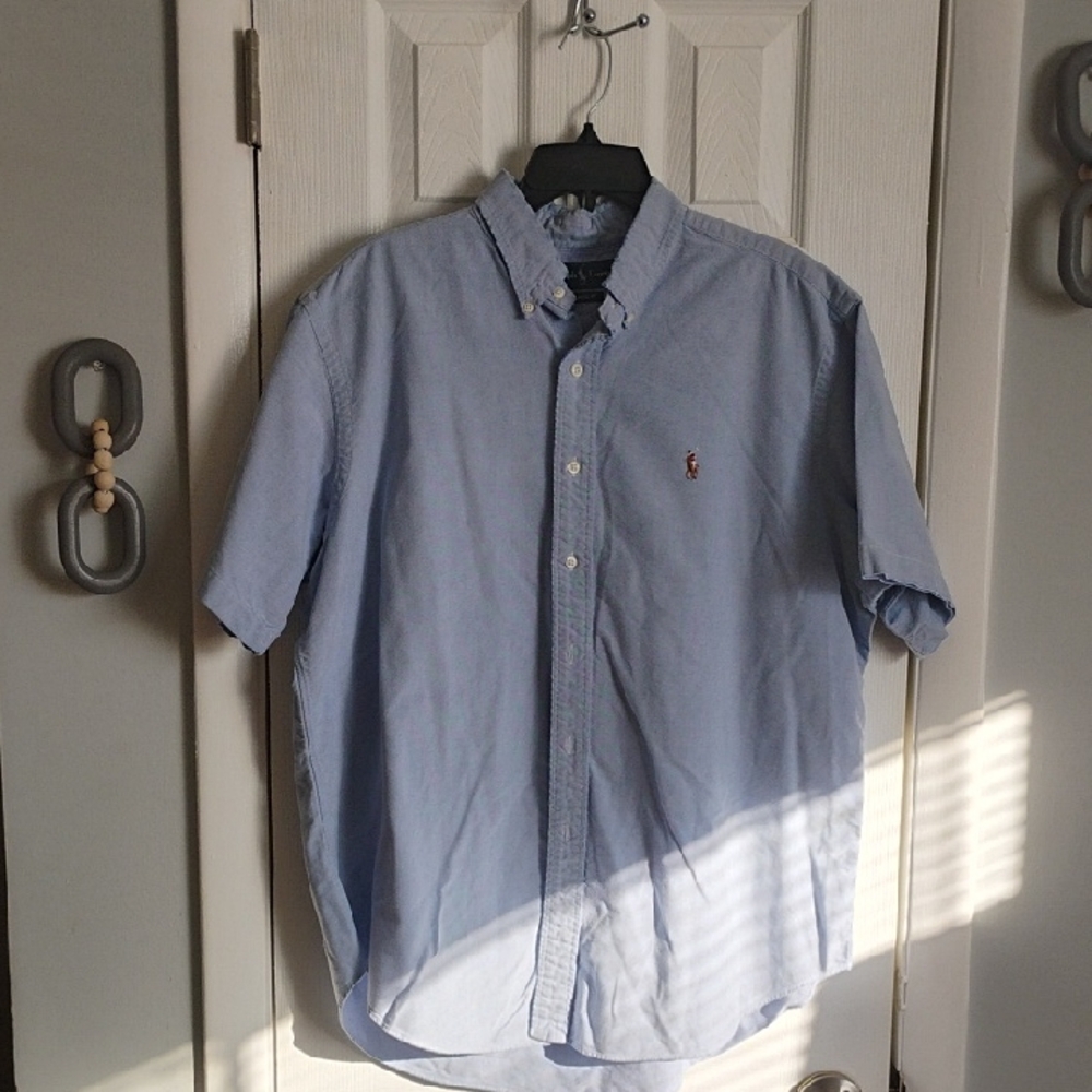 🚨B2G1 POLO RALPH LAUREN Sky Blue Short Sleeve Button Down Shirt